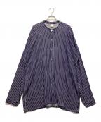 wolfgang mauserウルフギャングモーゼル）の古着「長袖シャツ」｜ネイビー×ホワイト