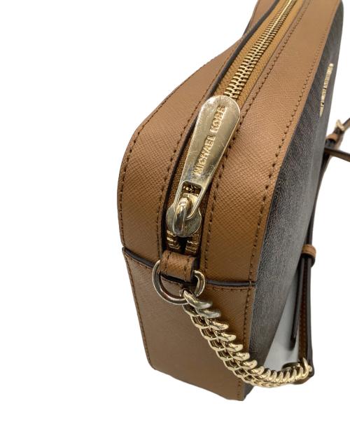 MICHAEL KORS（マイケル・コース）MICHAEL KORS (マイケルコース) ショルダーバッグ ブラウンの古着・服飾アイテム