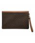 MICHAEL KORS (マイケルコース) クラッチバッグ ブラウン：10000円