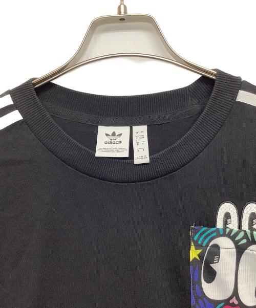 adidas Originals（アディダスオリジナル）adidas Originals (アディダスオリジナル) 半袖ワンピース ブラック サイズ:Sの古着・服飾アイテム