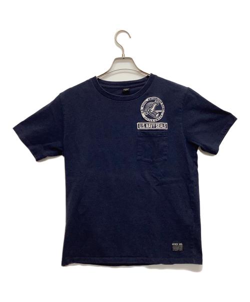 AVIREX（アヴィレックス）AVIREX (アヴィレックス) 半袖カットソー ネイビー サイズ:Lの古着・服飾アイテム