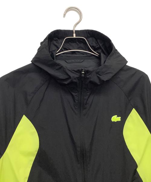 LACOSTE（ラコステ）LACOSTE (ラコステ) ウインドブレーカー ブラック×イエロー サイズ:Mの古着・服飾アイテム