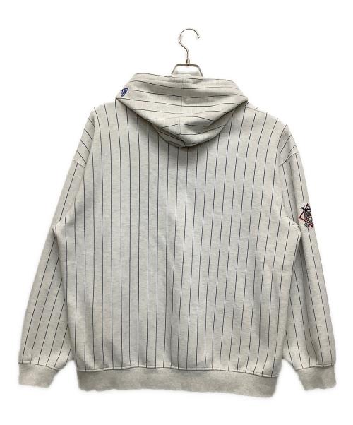 New Era（ニューエラ）New Era (ニューエラ) プルオーバーパーカー ホワイト×ブルー サイズ:XLの古着・服飾アイテム