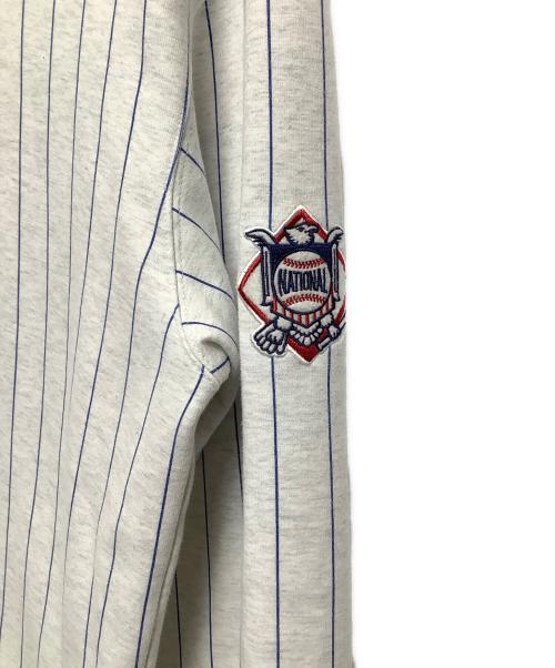 New Era（ニューエラ）New Era (ニューエラ) プルオーバーパーカー ホワイト×ブルー サイズ:XLの古着・服飾アイテム