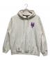 New Era（ニューエラ）の古着「プルオーバーパーカー」｜ホワイト×ブルー