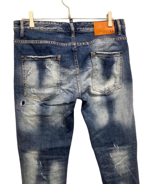 DSQUARED2（ディースクエアード）DSQUARED2 (ディースクエアード) ダメージ加工デニムパンツ インディゴ サイズ:50の古着・服飾アイテム