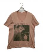 MUSICIANミュージシャン）の古着「プリントTシャツ」｜ライトピンク