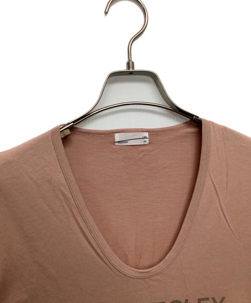 MUSICIAN（ミュージシャン）MUSICIAN (ミュージシャン) プリントTシャツ ライトピンク サイズ:44の古着・服飾アイテム