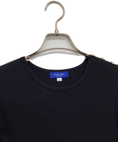 BLUE LABEL CRESTBRIDGE（ブルーレーベルクレストブリッジ）BLUE LABEL CRESTBRIDGE (ブルーレーベルクレストブリッジ) 長袖ニット ブラック サイズ:38の古着・服飾アイテム