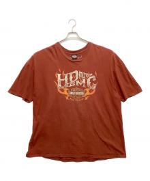 HARLEY-DAVIDSON（ハーレーダビッドソン）の古着「半袖Tシャツ」｜ブラウン