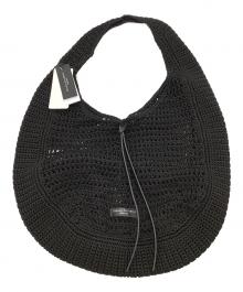 GIANNI CHIARINI（ジャンニ キアリーニ）の古着「カギ編みバック」｜ブラック