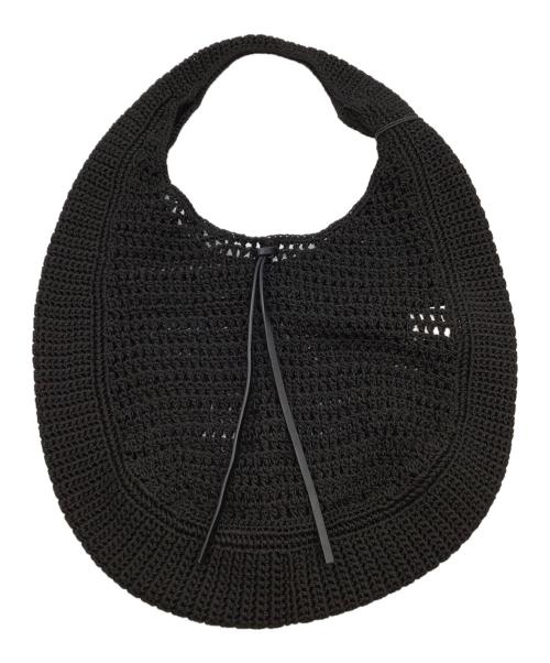 GIANNI CHIARINI（ジャンニ キアリーニ）GIANNI CHIARINI (ジャンニ キアリーニ) カギ編みバック ブラックの古着・服飾アイテム