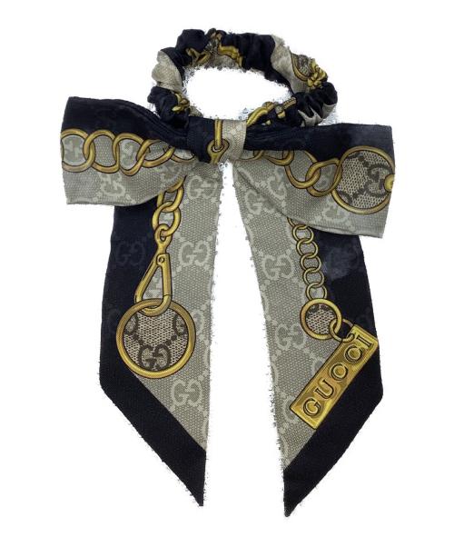 GUCCI（グッチ）GUCCI (グッチ) ヘアゴム グレー×ネイビーの古着・服飾アイテム