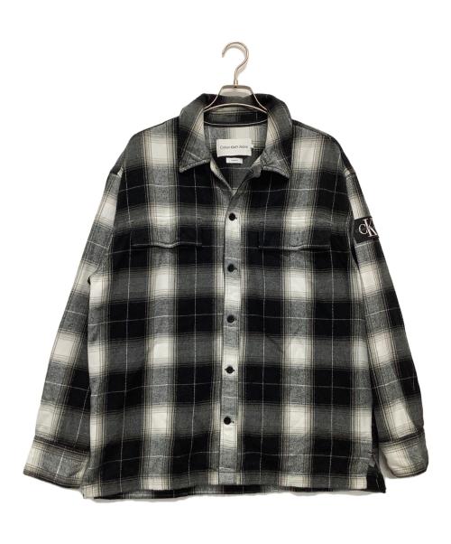 Calvin Klein Jeans（カルバンクラインジーンズ）Calvin Klein Jeans (カルバンクラインジーンズ) ジャケット ブラック×グレー サイズ:Mの古着・服飾アイテム