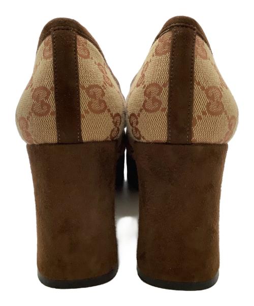 GUCCI（グッチ）GUCCI (グッチ) ローファーパンプス ブラウン サイズ:37 1/2の古着・服飾アイテム