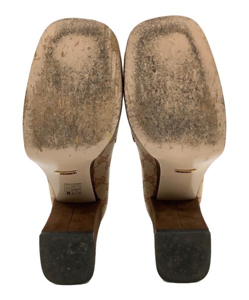 GUCCI（グッチ）GUCCI (グッチ) ローファーパンプス ブラウン サイズ:37 1/2の古着・服飾アイテム