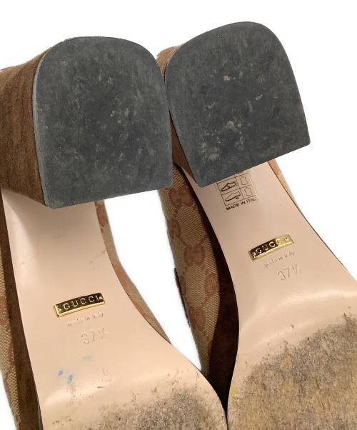 GUCCI（グッチ）GUCCI (グッチ) ローファーパンプス ブラウン サイズ:37 1/2の古着・服飾アイテム