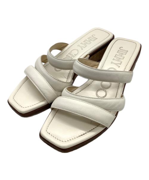 JIMMY CHOO（ジミーチュウ）JIMMY CHOO (ジミーチュウ) サンダル ホワイト サイズ:37 1/2の古着・服飾アイテム