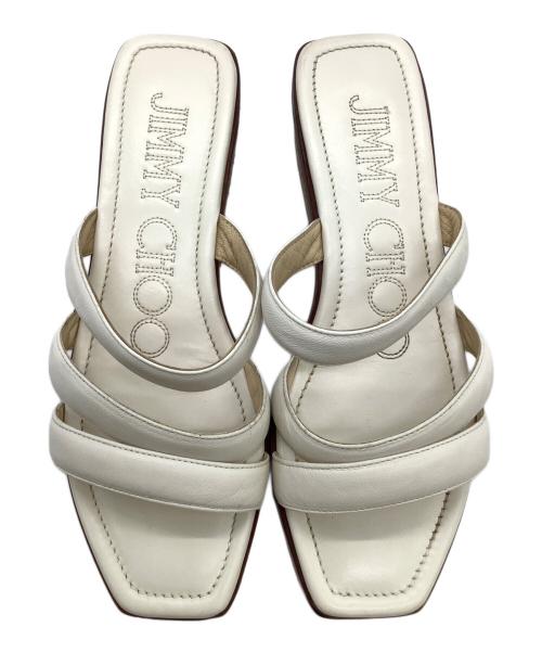 JIMMY CHOO（ジミーチュウ）JIMMY CHOO (ジミーチュウ) サンダル ホワイト サイズ:37 1/2の古着・服飾アイテム