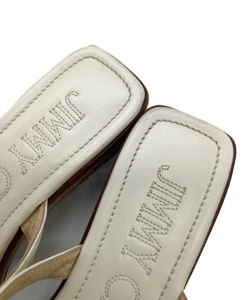 JIMMY CHOO（ジミーチュウ）JIMMY CHOO (ジミーチュウ) サンダル ホワイト サイズ:37 1/2の古着・服飾アイテム