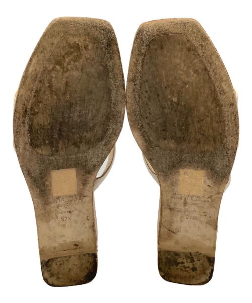 JIMMY CHOO（ジミーチュウ）JIMMY CHOO (ジミーチュウ) サンダル ホワイト サイズ:37 1/2の古着・服飾アイテム