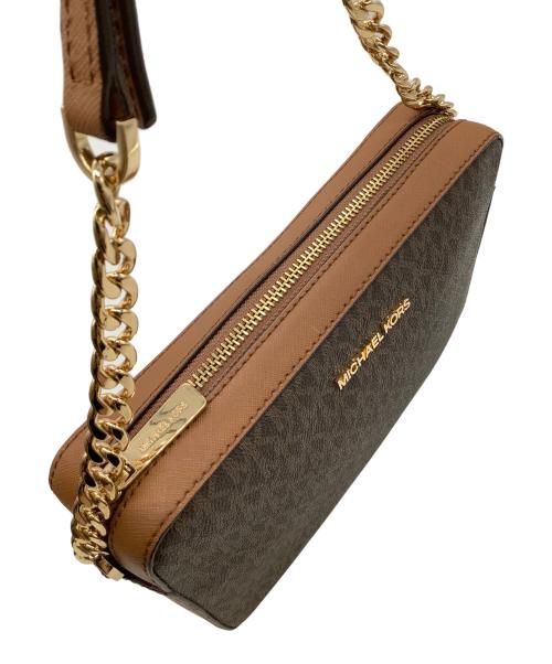 MICHAEL KORS（マイケル・コース）MICHAEL KORS (マイケルコース) ショルダーバッグ ブラウンの古着・服飾アイテム