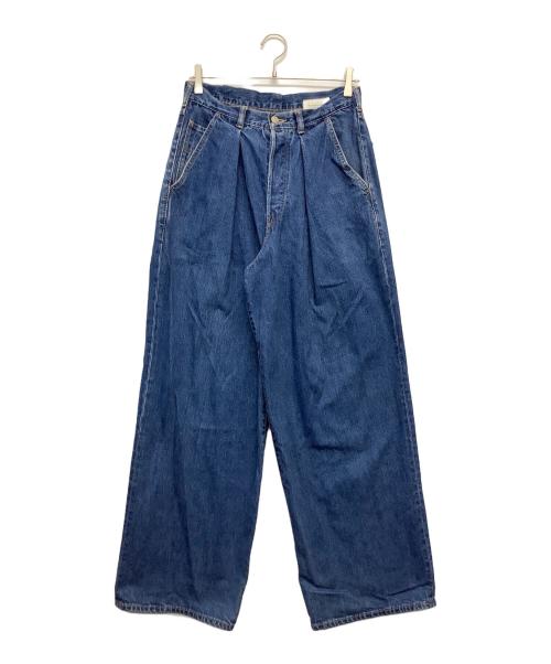 MARKAWARE（マーカウェア）MARKAWARE (マーカウェア) ワイドデニムパンツ インディゴ サイズ:Ⅰの古着・服飾アイテム
