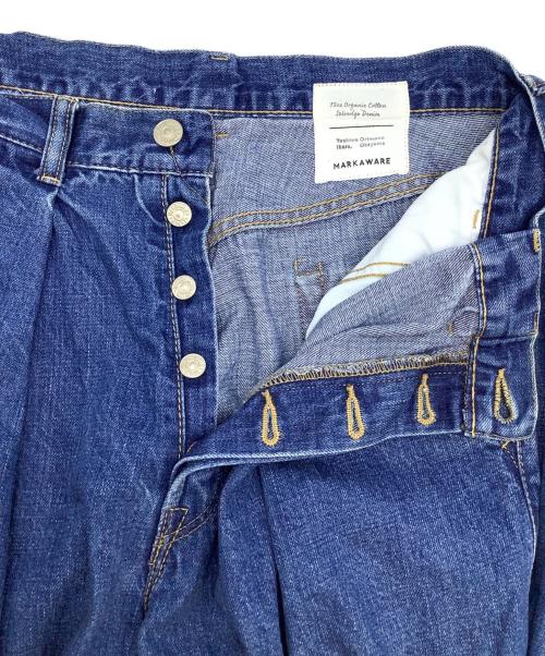 MARKAWARE（マーカウェア）MARKAWARE (マーカウェア) ワイドデニムパンツ インディゴ サイズ:Ⅰの古着・服飾アイテム