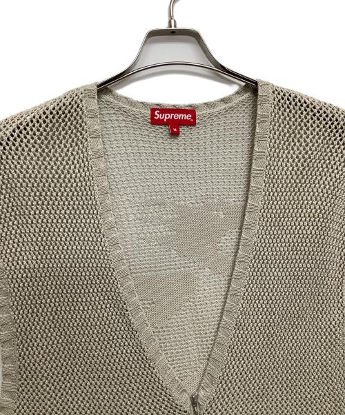 SUPREME（シュプリーム）SUPREME (シュプリーム) Dragon zip up Sweater Vest ベージュ サイズ:Mの古着・服飾アイテム