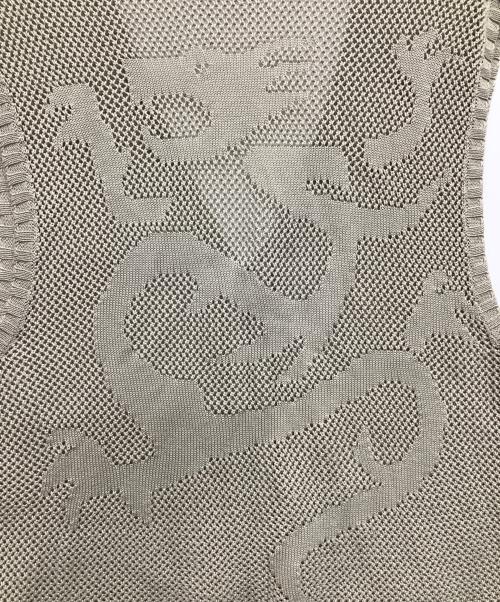 SUPREME（シュプリーム）SUPREME (シュプリーム) Dragon zip up Sweater Vest ベージュ サイズ:Mの古着・服飾アイテム