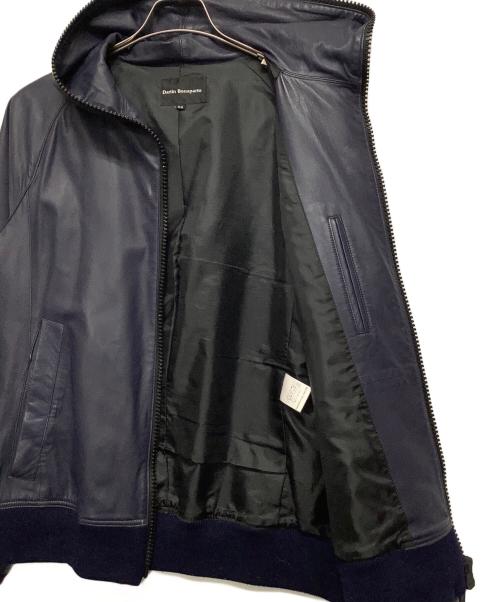 Dartin Bonaparto（ダルタン ボナパルト）Dartin Bonaparto (ダルタン ボナパルト) ラムレザージャケット ネイビー サイズ:50の古着・服飾アイテム