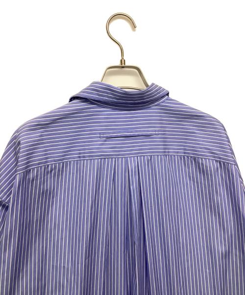 ticca（ティッカ）ticca (ティッカ) スクエアビッグシャツワンピース ブルー×ホワイト サイズ:Fの古着・服飾アイテム