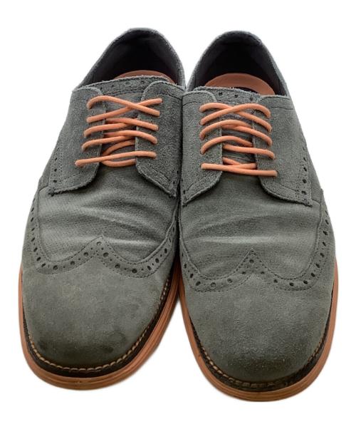 COLE HAAN（コールハーン）COLE HAAN (コールハーン) スウェードスニーカー グレー×オレンジ サイズ:9の古着・服飾アイテム