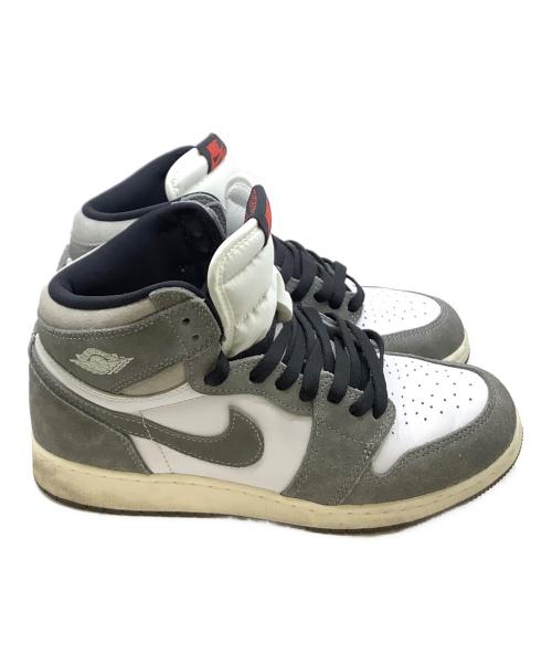 NIKE（ナイキ）NIKE (ナイキ) ハイカットスニーカー グレー×ホワイト サイズ:25cmの古着・服飾アイテム