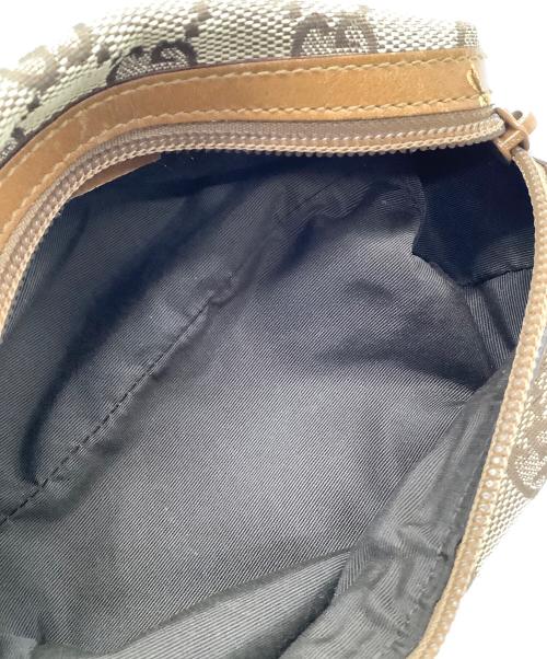 GUCCI（グッチ）GUCCI (グッチ) コスメポーチ ブラウンの古着・服飾アイテム