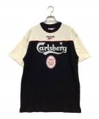 REEBOKリーボック）の古着「半袖カットソー」｜ブラック×ホワイト