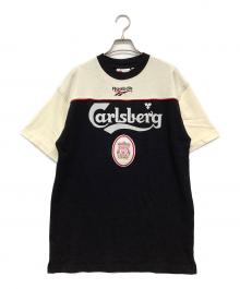 REEBOK（リーボック）の古着「半袖カットソー」｜ブラック×ホワイト