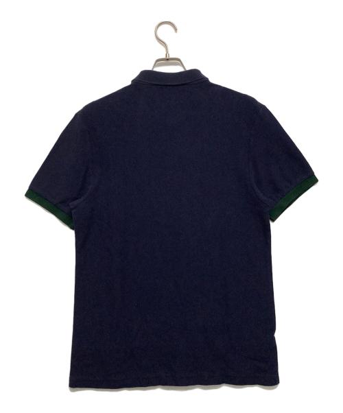 FRED PERRY（フレッドペリー）FRED PERRY (フレッドペリー) 半袖ポロシャツ ネイビー×グリーン サイズ:Lの古着・服飾アイテム