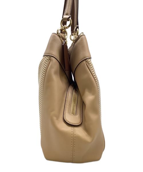 COACH（コーチ）COACH (コーチ) ハンドバッグ ベージュの古着・服飾アイテム