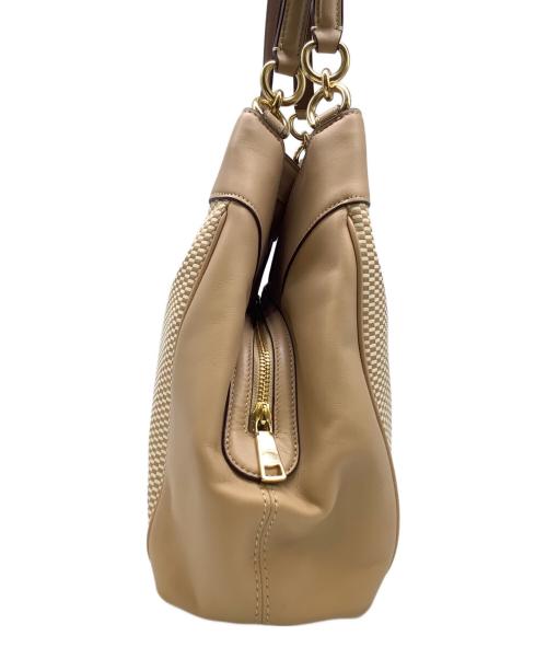 COACH（コーチ）COACH (コーチ) ハンドバッグ ベージュの古着・服飾アイテム