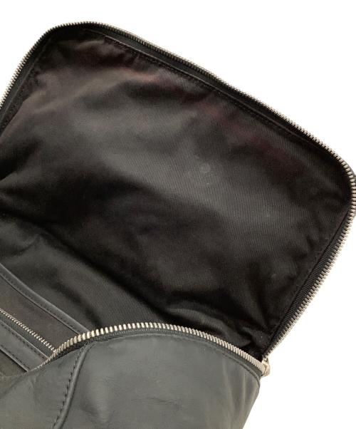 ALEXANDER WANG（アレキサンダー・ワン）ALEXANDER WANG (アレキサンダーワン) レザーリュック ブラック×イエローの古着・服飾アイテム
