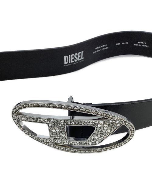 DIESEL（ディーゼル）DIESEL (ディーゼル) レザーベルト ブラック サイズ:80/32の古着・服飾アイテム