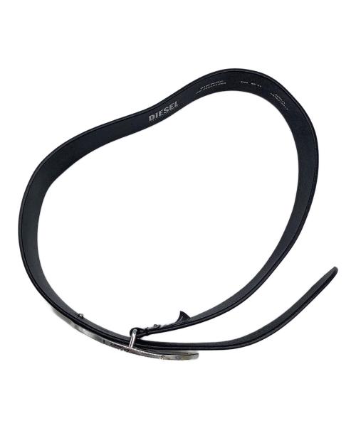 DIESEL（ディーゼル）DIESEL (ディーゼル) レザーベルト ブラック サイズ:80/32の古着・服飾アイテム