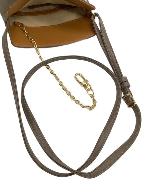 HER SCHEDULE（ハースケジュール）HER SCHEDULE (ハースケジュール) レザーショルダーバッグ ブラウンの古着・服飾アイテム