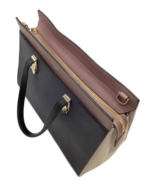 Kate Spade（ケイトスペード）Kate Spade (ケイトスペード) 2WAYバッグ ネイビー×ピンクの古着・服飾アイテム