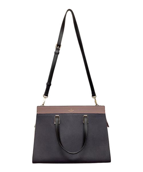 Kate Spade（ケイトスペード）Kate Spade (ケイトスペード) 2WAYバッグ ネイビー×ピンクの古着・服飾アイテム