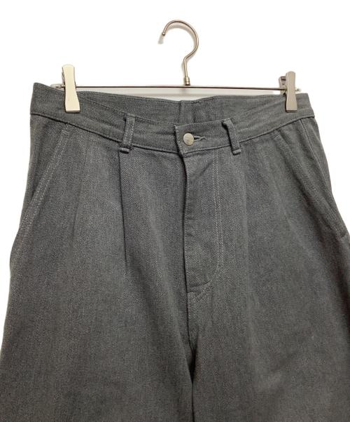 Graphpaper（グラフペーパー）Graphpaper (グラフペーパー) Colorfast Denim Two Tuck Pants グレー サイズ:1の古着・服飾アイテム