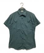 DRIES VAN NOTENドリスヴァンノッテン）の古着「半袖シャツ」｜グリーン