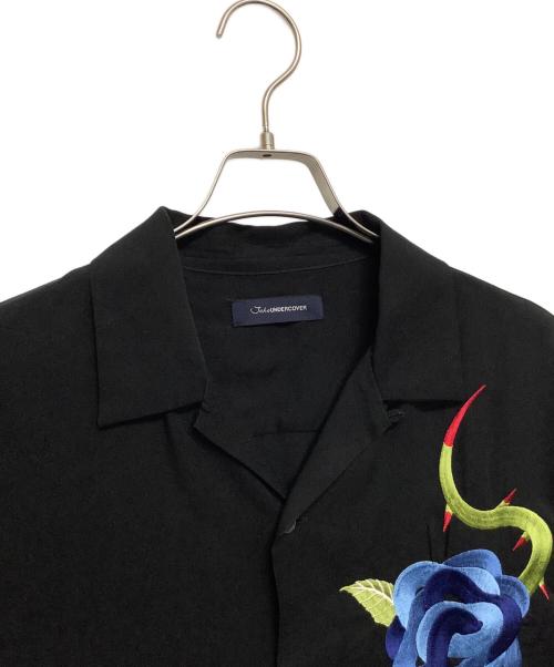 UNDERCOVER（アンダーカバー）UNDERCOVER (アンダーカバー) オープンカラーシャツ ブラック サイズ:4の古着・服飾アイテム