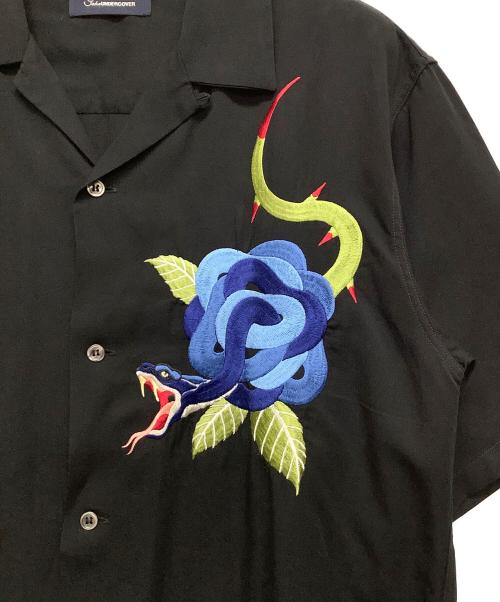 UNDERCOVER（アンダーカバー）UNDERCOVER (アンダーカバー) オープンカラーシャツ ブラック サイズ:4の古着・服飾アイテム